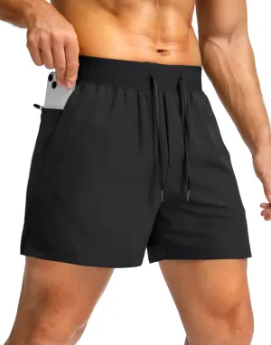 Men's Running Shorts with Zipper Pockets 7"/ 5" / 9" Lightweight Quick Dry Basketball Gym Workout Athletic Shorts for Men