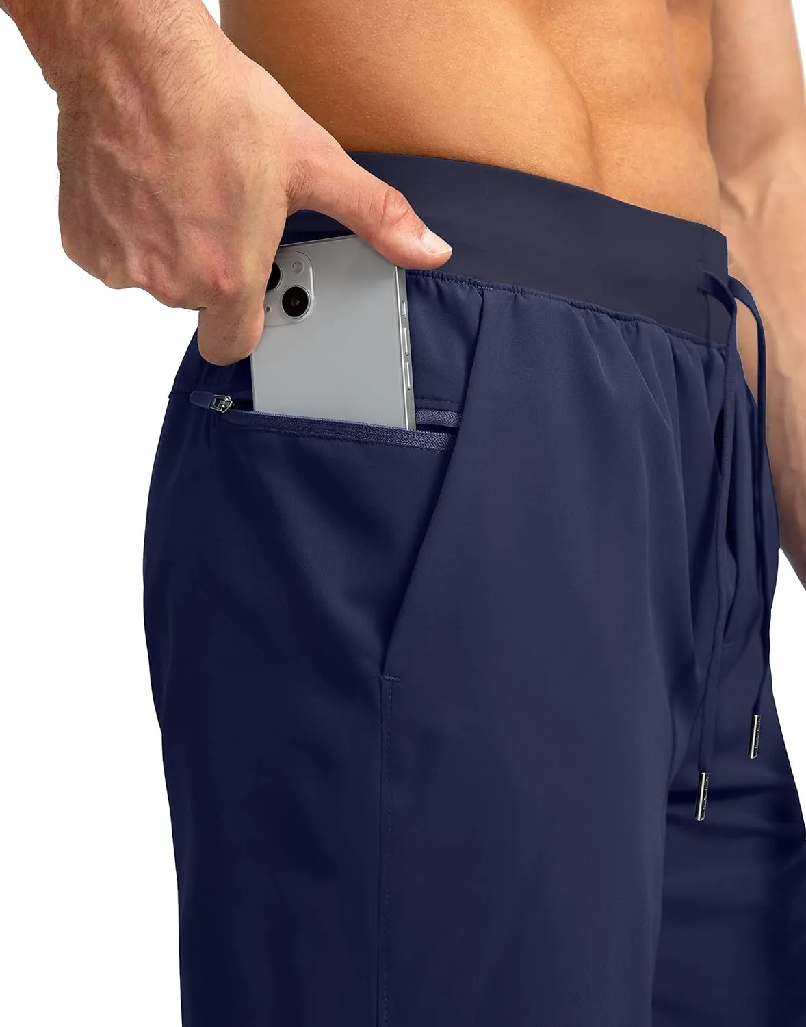 Men's Running Shorts with Zipper Pockets 7"/ 5" / 9" Lightweight Quick Dry Basketball Gym Workout Athletic Shorts for Men