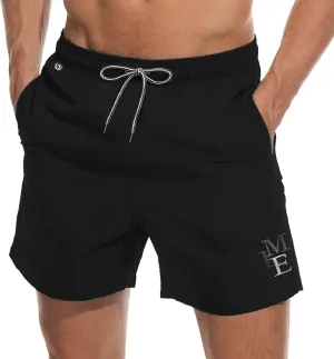Men's Swim Trunks Quick Dry Athletic Swimwear Shorts with Mesh Lining and Pockets
