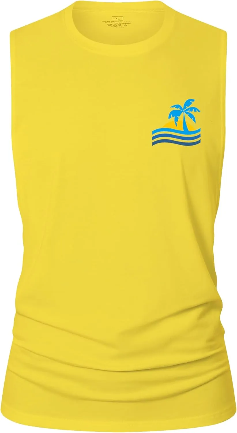 Men's Workout Tank Tops Cotton Gym Cut Off Sleeveless T Shirt Bodybuilding Fitness Muscle Athletic Tank Tops