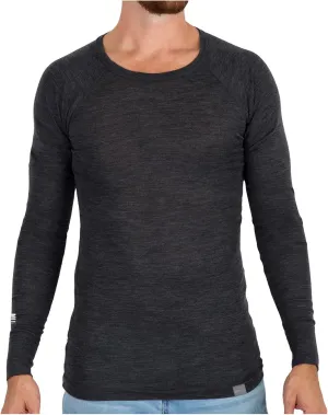 MERIWOOL Mens Base Layer 100% Merino Wool Lightweight Form Fit Top Thermal Shirt
