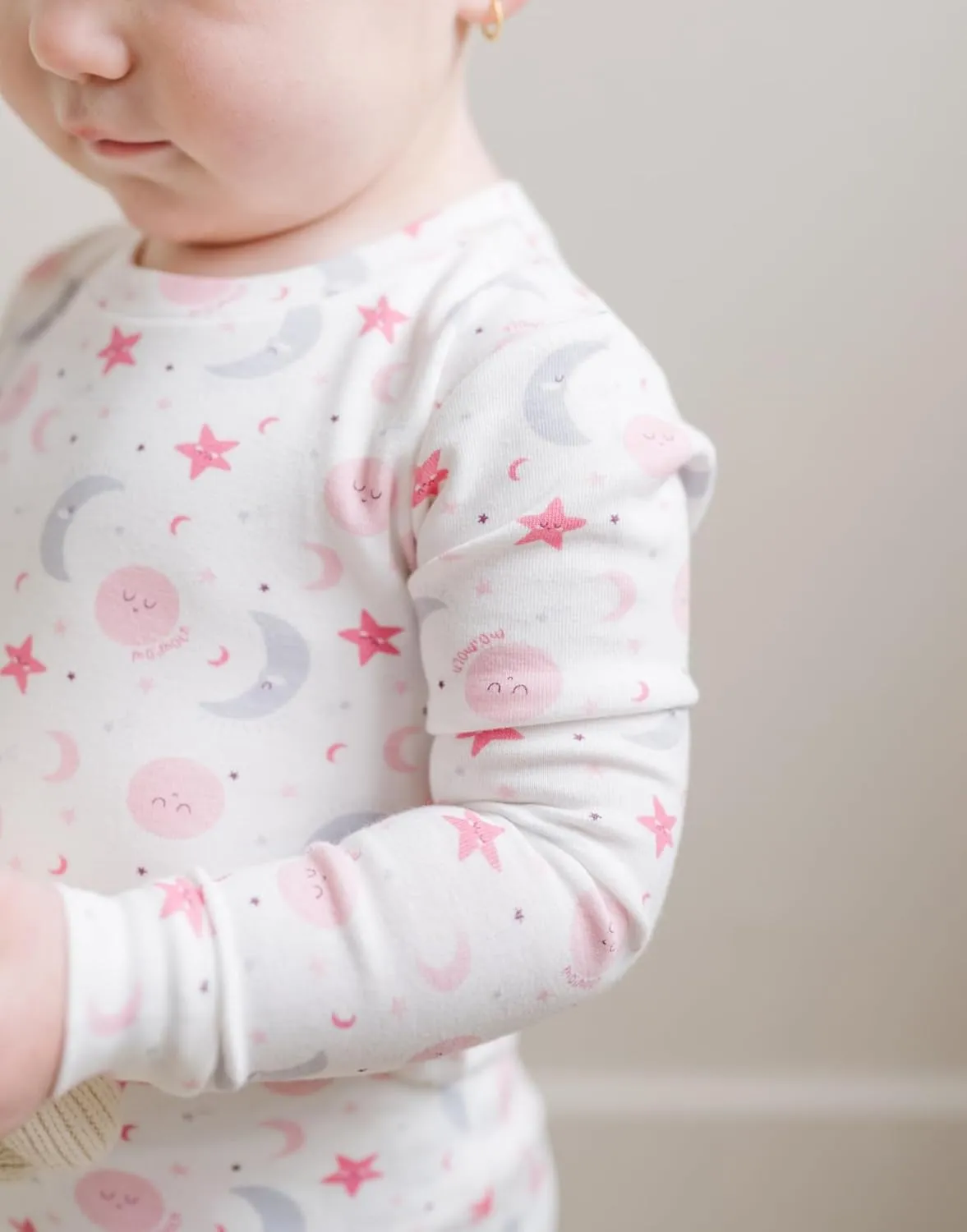 moimoln Sibling Matching 6M-8Y Soft Warm Cotton Modal Character Long-Sleeve Snug-Fit Pajama Sleepwear Daily