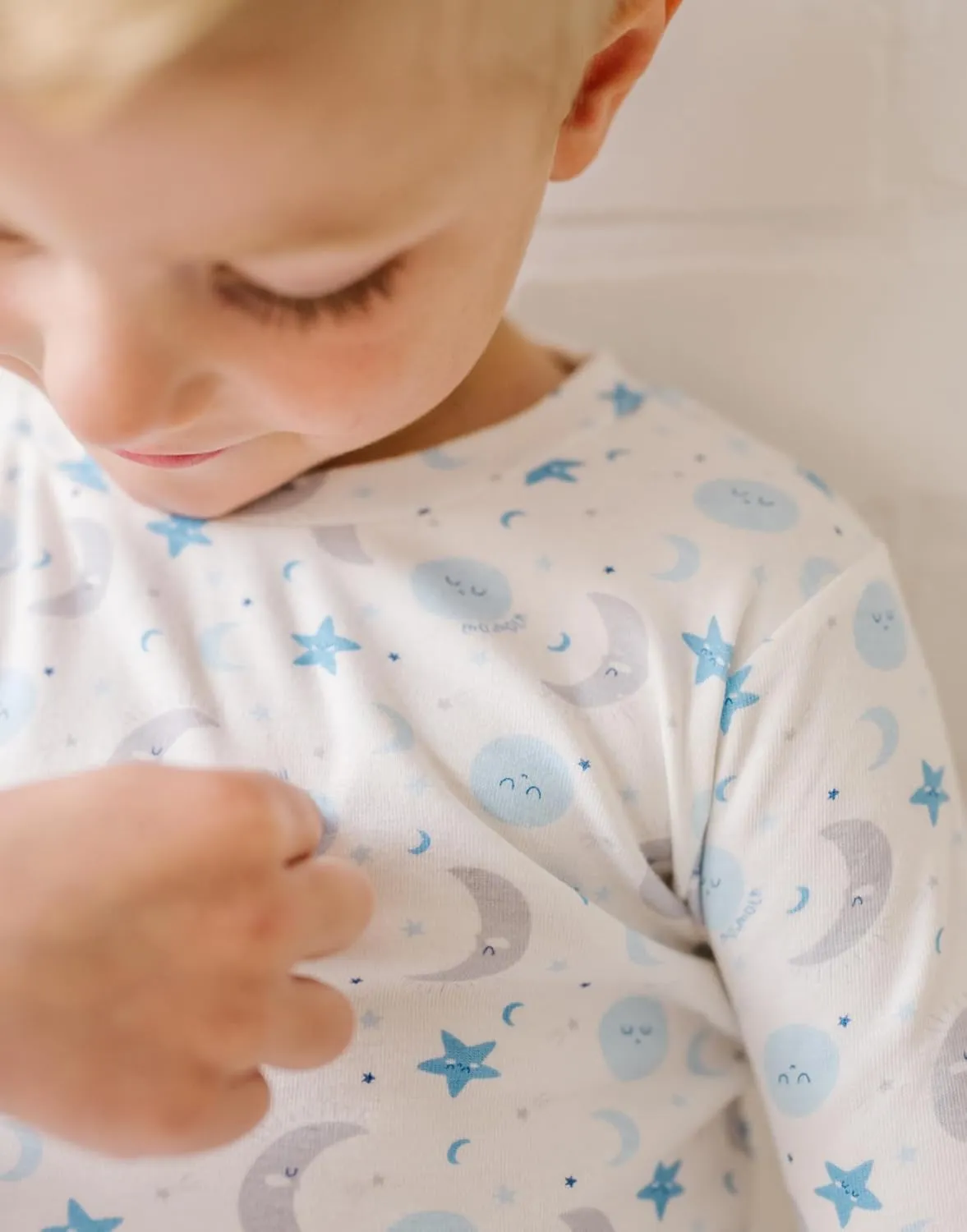 moimoln Sibling Matching 6M-8Y Soft Warm Cotton Modal Character Long-Sleeve Snug-Fit Pajama Sleepwear Daily
