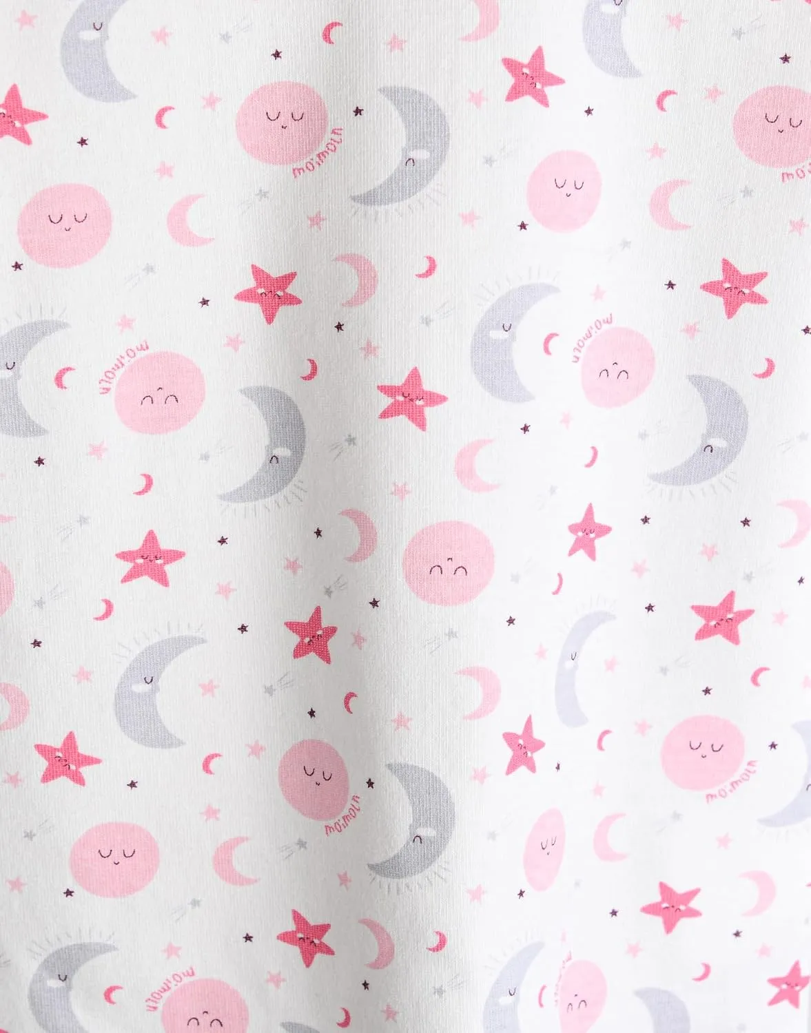 moimoln Sibling Matching 6M-8Y Soft Warm Cotton Modal Character Long-Sleeve Snug-Fit Pajama Sleepwear Daily