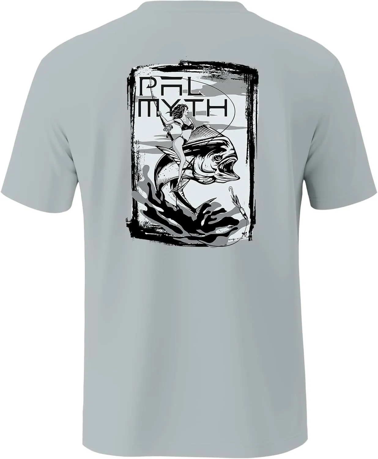 Palmyth Fishing Shirts for Men Short Sleeve UPF 50  Sun Protection UV T-Shirt Tee