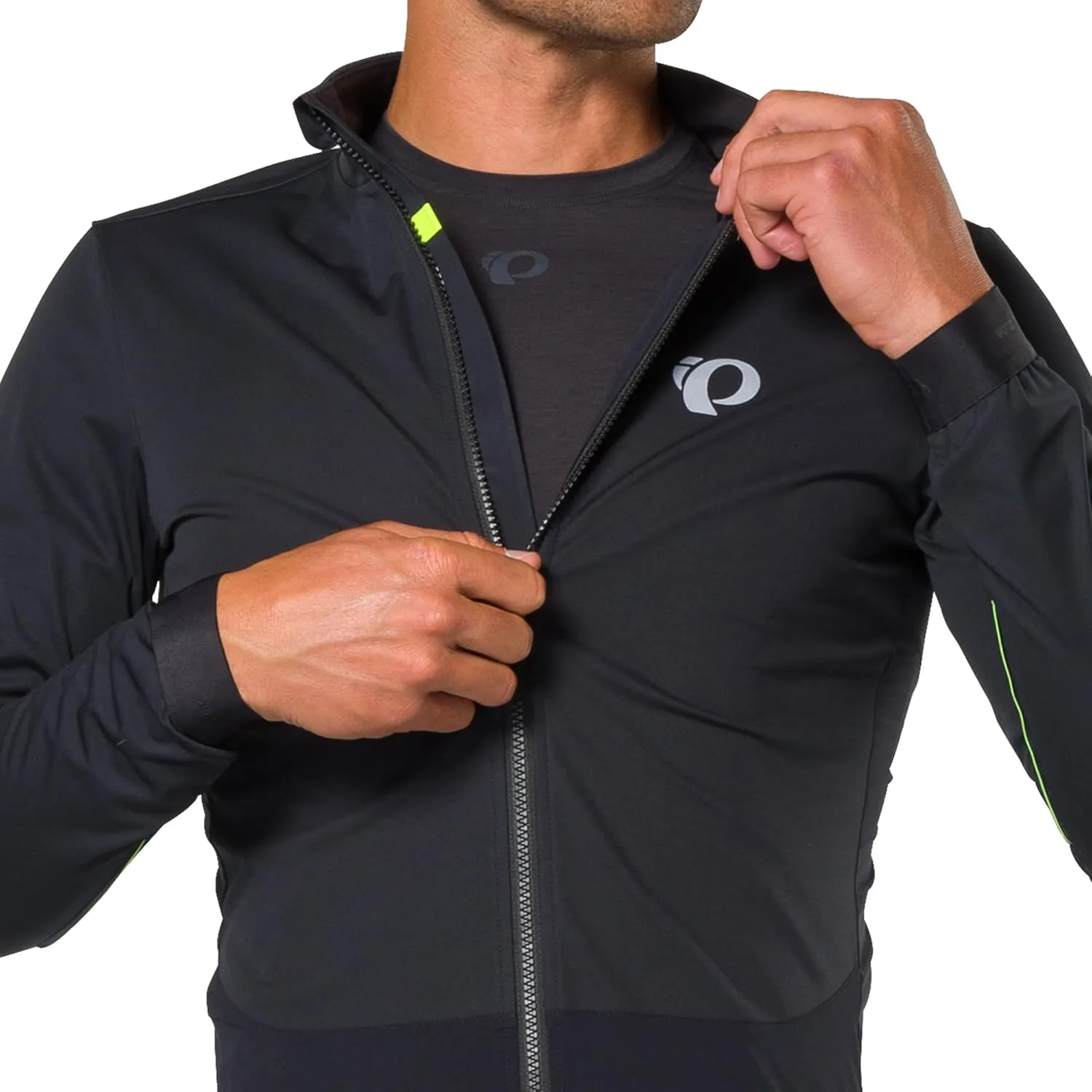 PEARL IZUMI Men's Attack Hybrid Jacket, Windproof Form-Fitting Cycling Jacket with Safety Elements