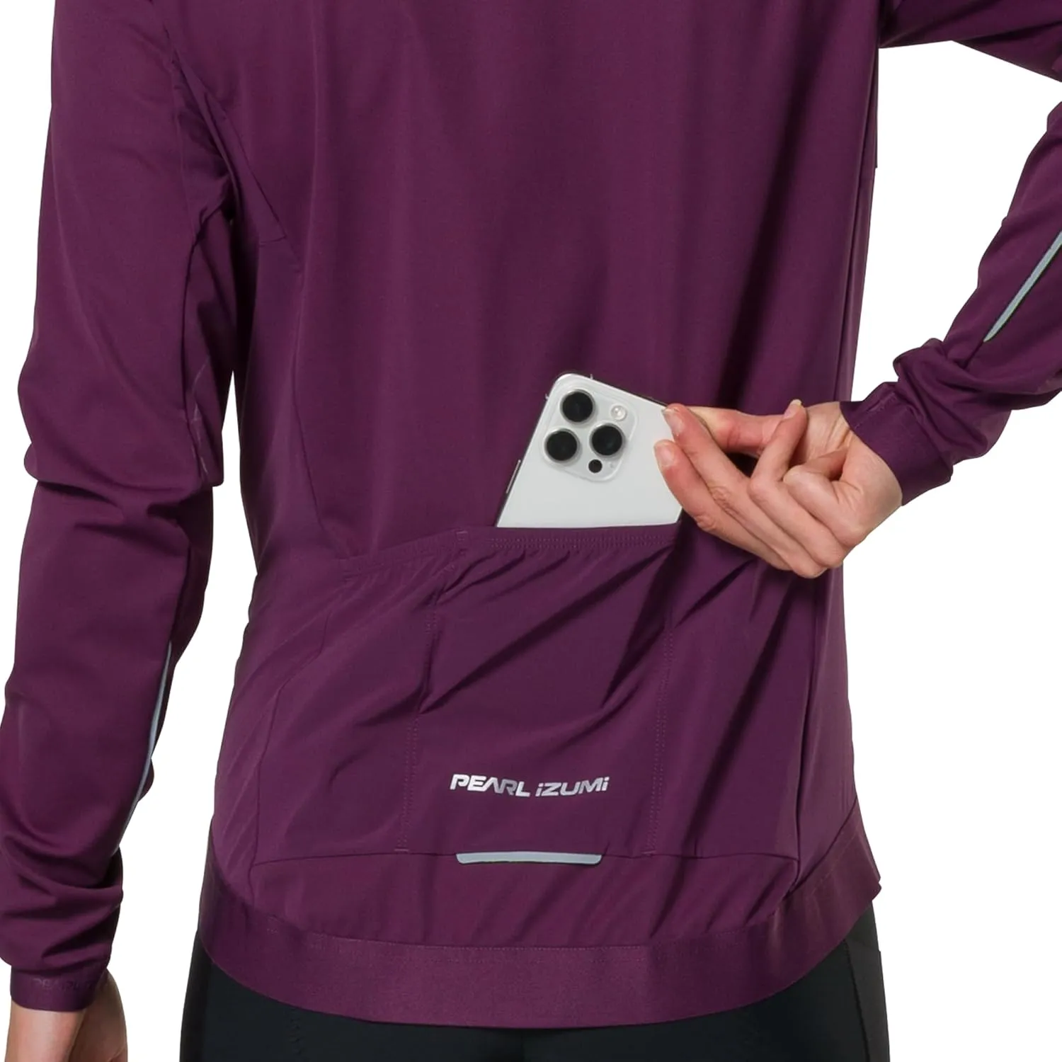 PEARL IZUMI Women's Attack Hybrid Jacket, Windproof, Form-Fitting Cycling Jacket with Safety Elements