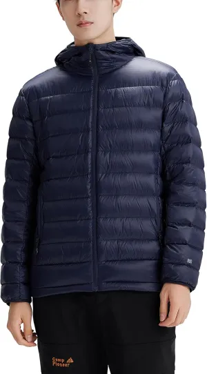 Pioneer Camp Mens Lightweight Puffer Jacket 800 power down fill XYR301003