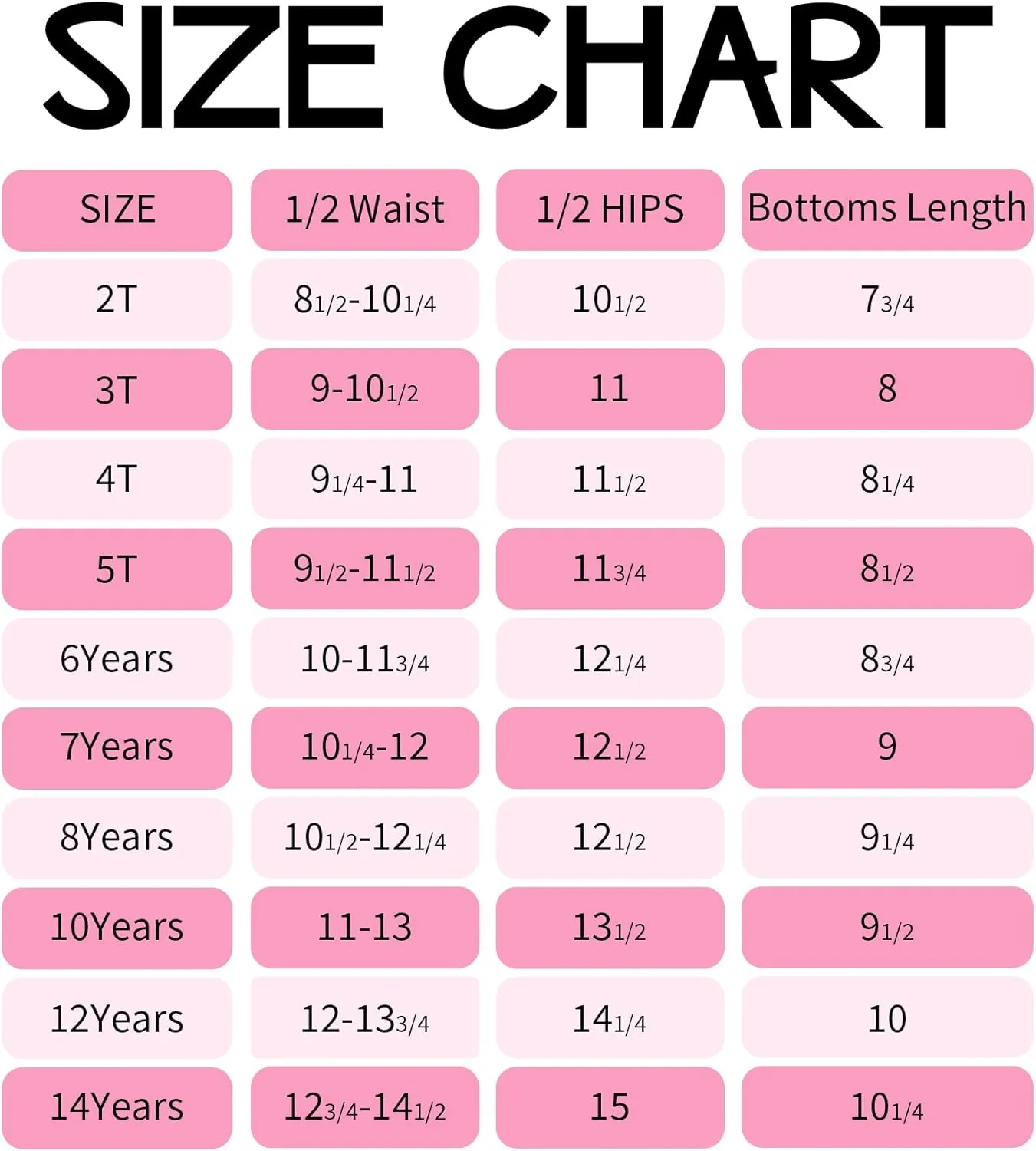 QBK Girls' Swimming Bottom Suit Swim Brief UPF50  Rash Guard Swimsuit Sun Protection Quick Dry (2t-14Years)