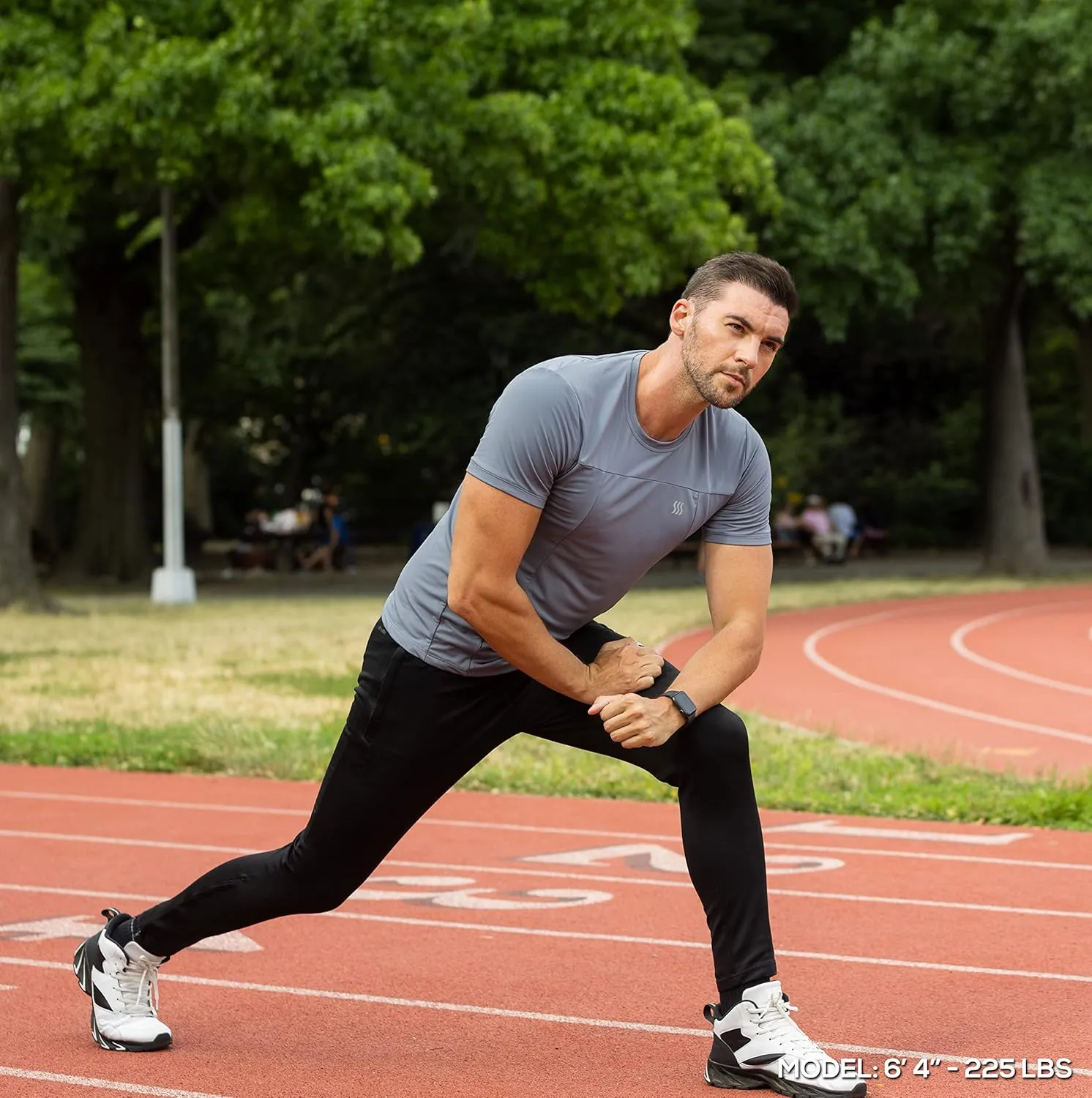 SAAKA Athletic Shirt for Men. Form Fitting. Thick Shirt for Gym, Running & Workout