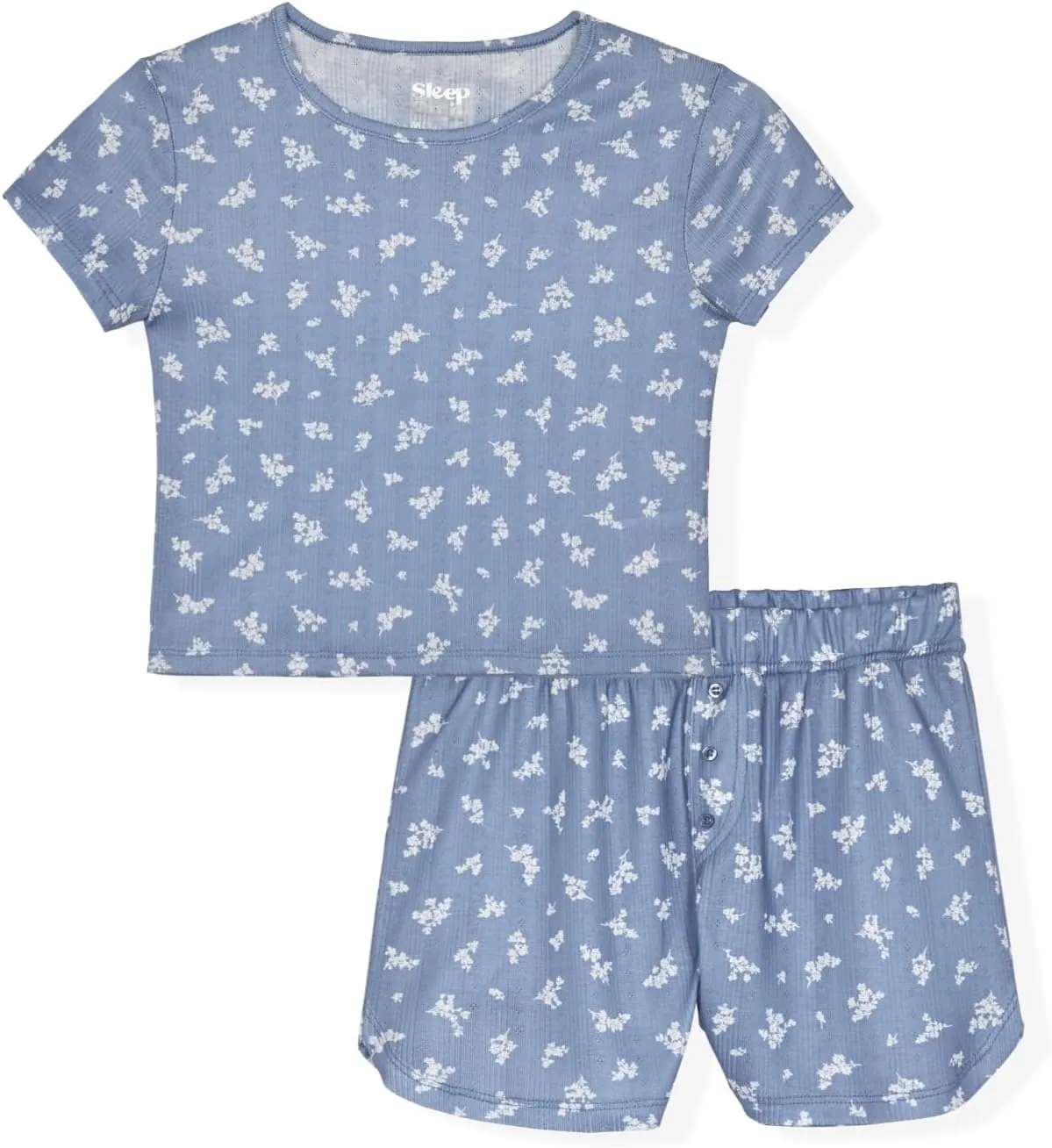 Sleep On It Girls Novelty Pajamas Set Short Sleeve & Shorts Sleepwear for Kids
