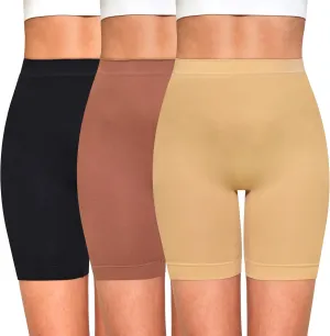 Slip Shorts for Women Under Dresses Anti Chafing Boyshorts Seamless Smooth Shorts for Yoga Bike Workout