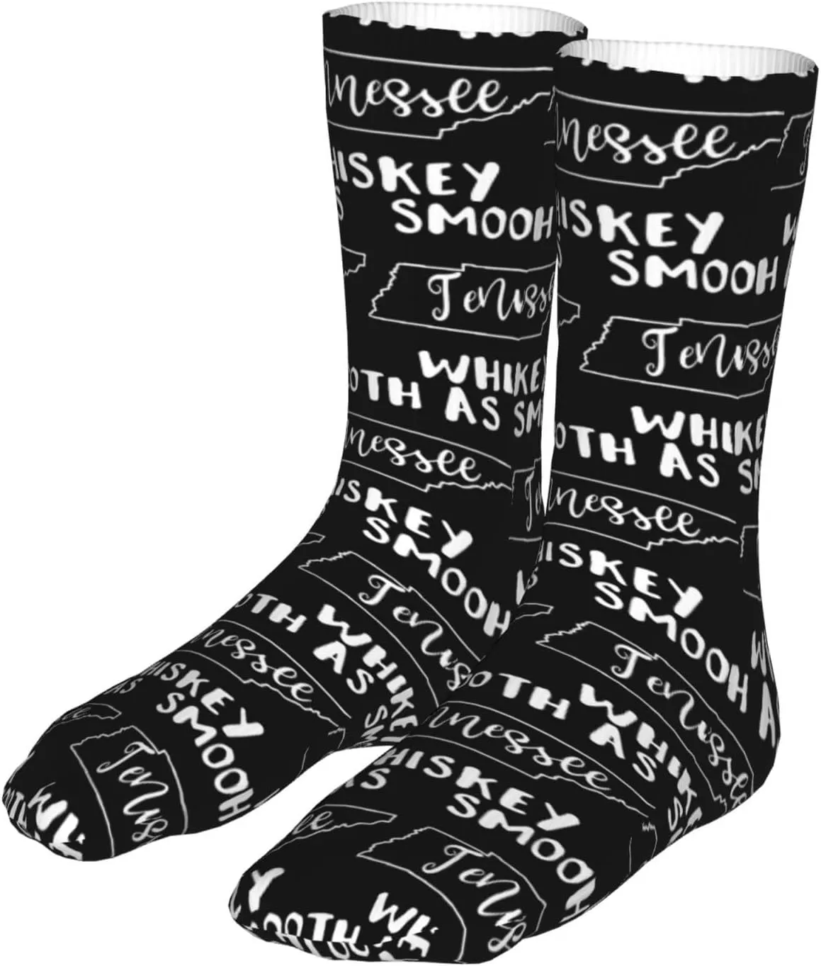 Smooth As Tennessee Whiskey Air Cushioned Running Socks Breathable Round Neck Socks