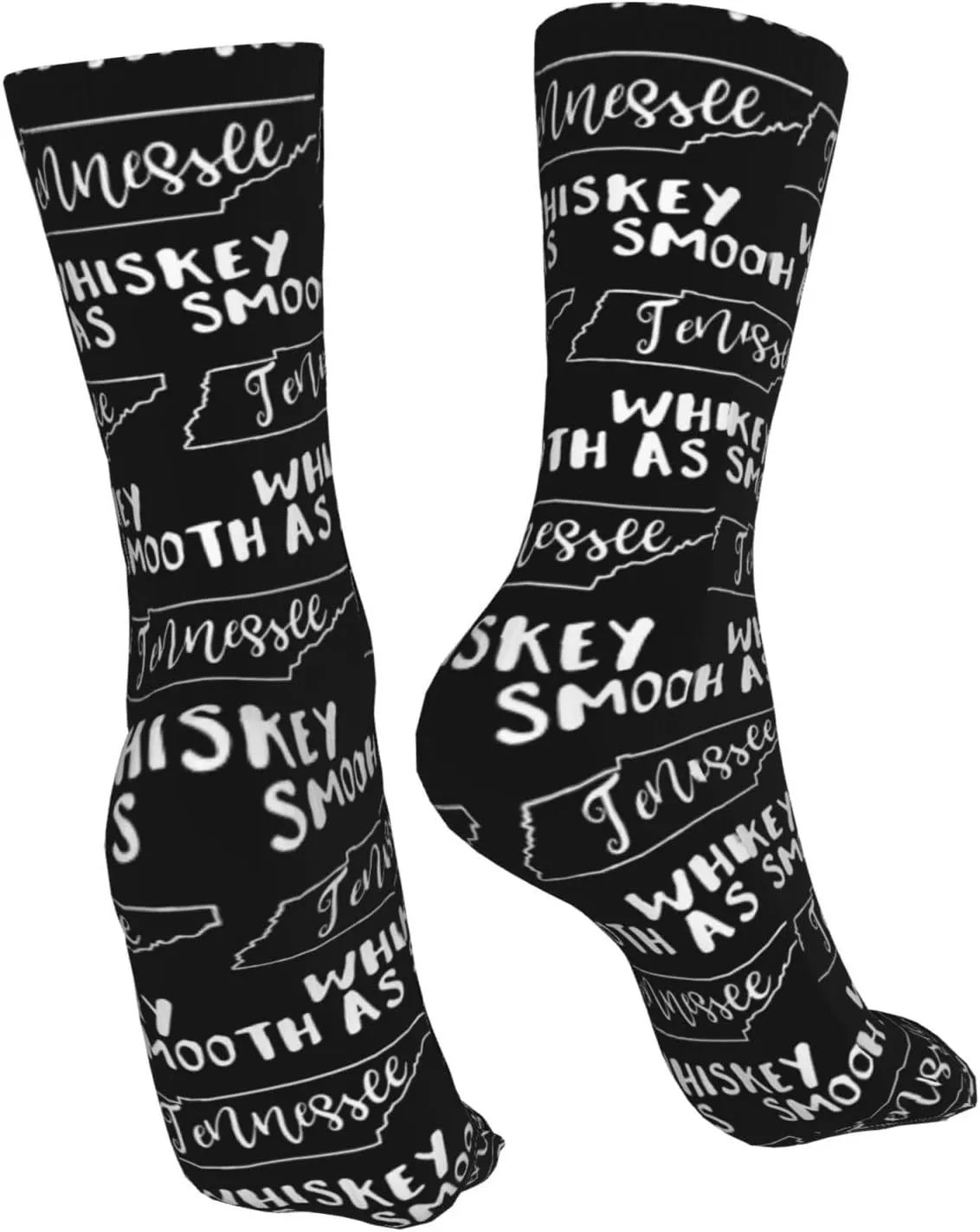 Smooth As Tennessee Whiskey Air Cushioned Running Socks Breathable Round Neck Socks