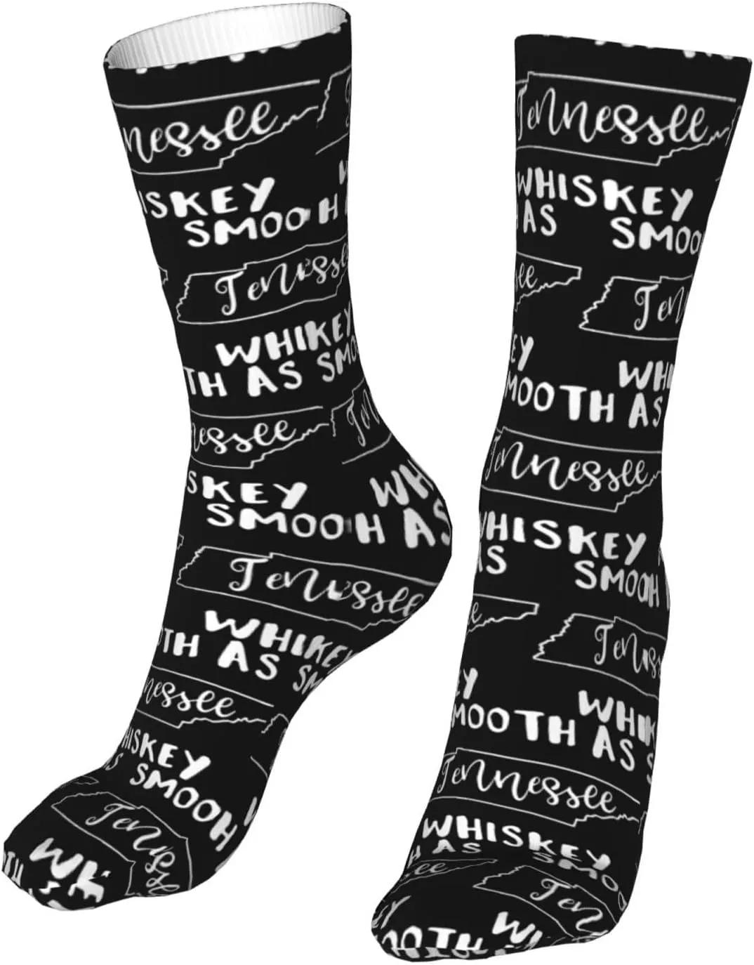 Smooth As Tennessee Whiskey Air Cushioned Running Socks Breathable Round Neck Socks