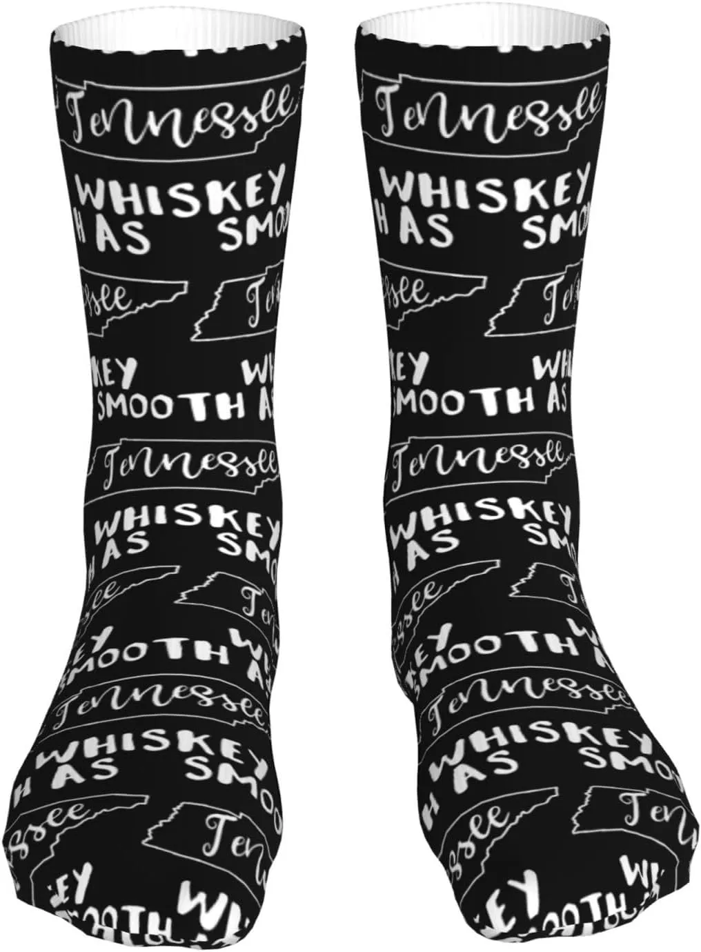 Smooth As Tennessee Whiskey Air Cushioned Running Socks Breathable Round Neck Socks