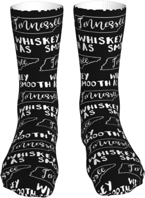 Smooth As Tennessee Whiskey Air Cushioned Running Socks Breathable Round Neck Socks