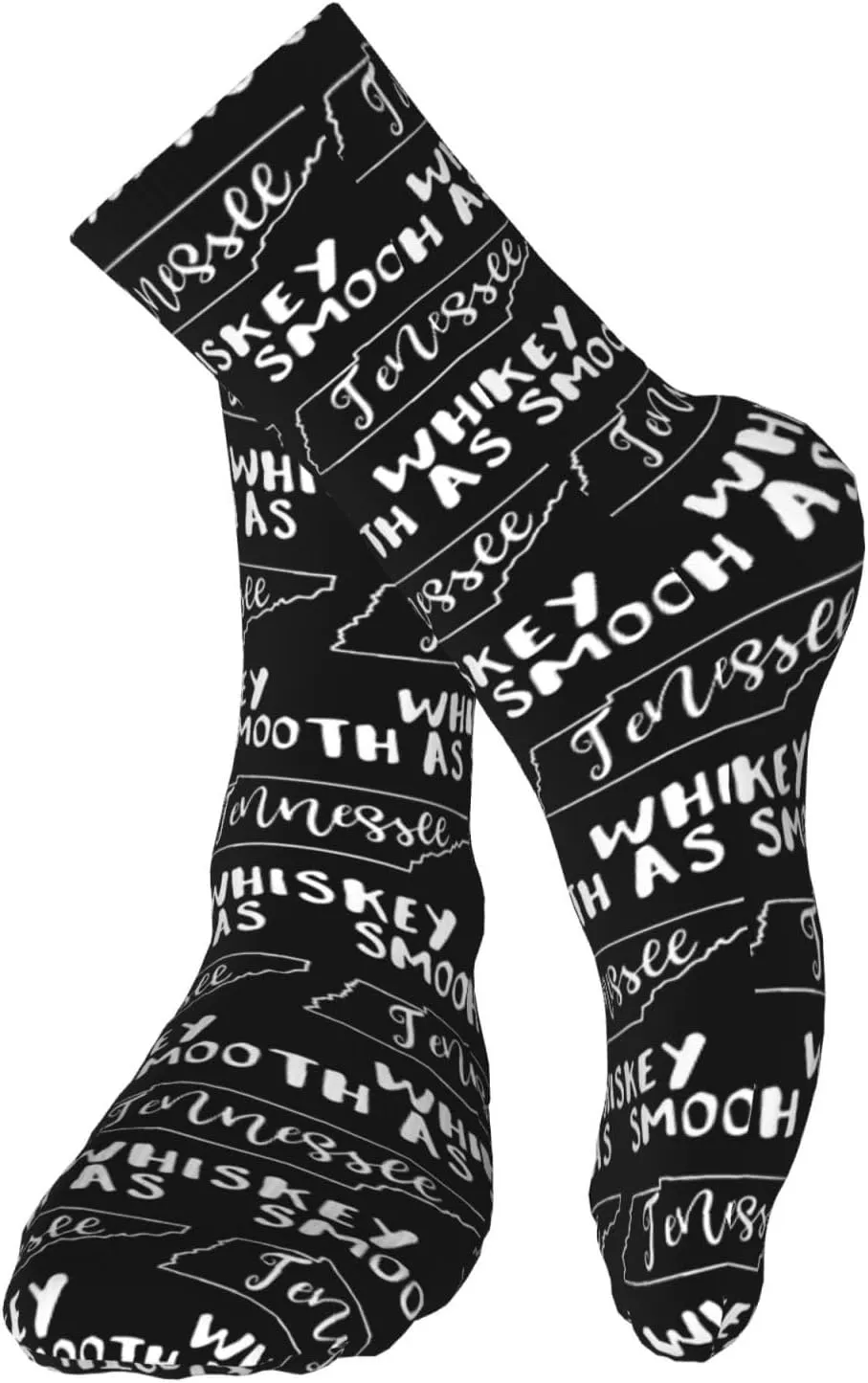 Smooth As Tennessee Whiskey Air Cushioned Running Socks Breathable Round Neck Socks