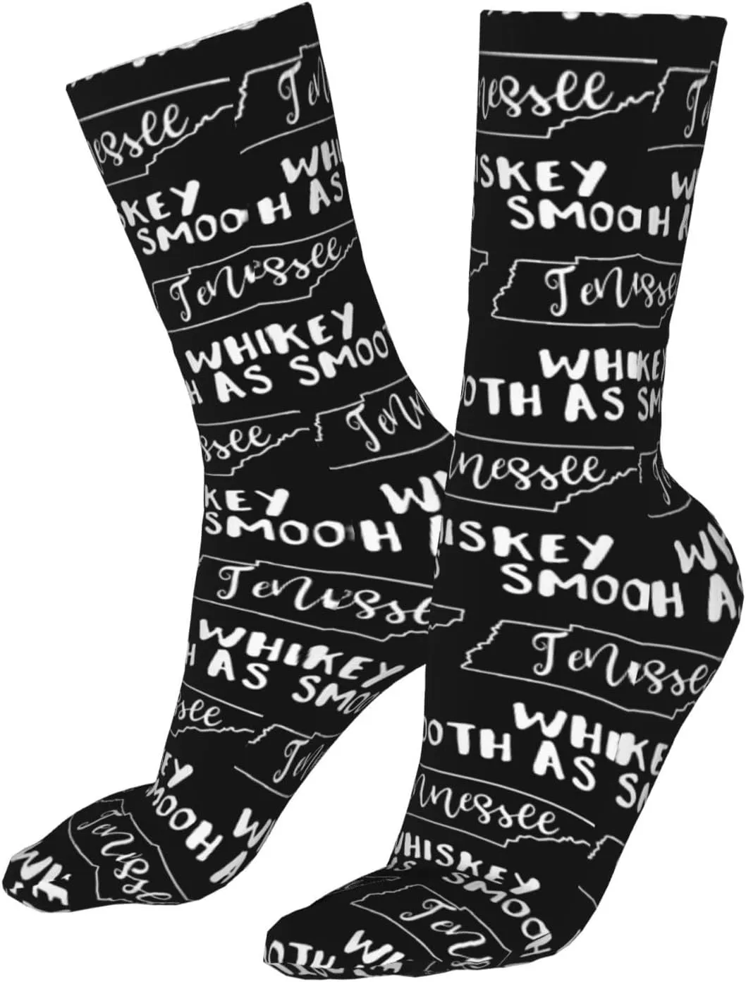 Smooth As Tennessee Whiskey Air Cushioned Running Socks Breathable Round Neck Socks