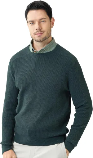Soft Fluffy Sweaters for Men Pullover Crewneck Lightweight Warm Anti-Pilling