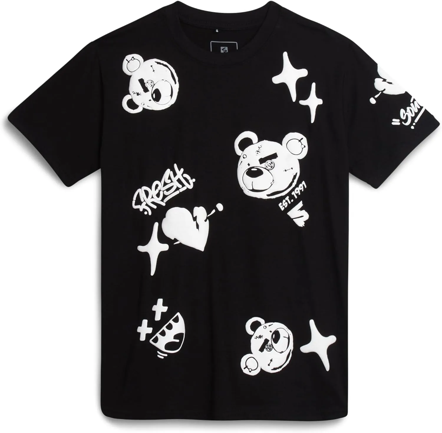 Southpole Boys Graphic Tees - Soft Cotton Blend Classic Casual Short Sleeve Crewneck Graphic Shirts for Boys (Sizes: 8-20)