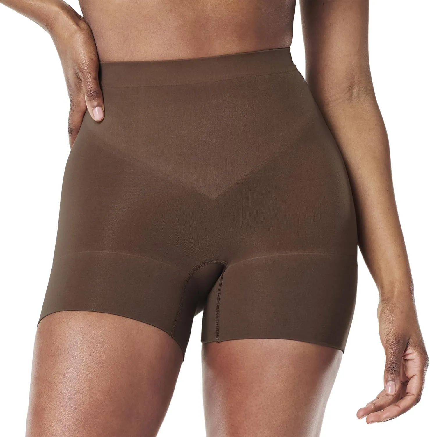 SPANXsculpt Seamless Power Shorty - For All Hemline Lengths - Lightweight Core Control Shapewear - Dig-Free Waistband