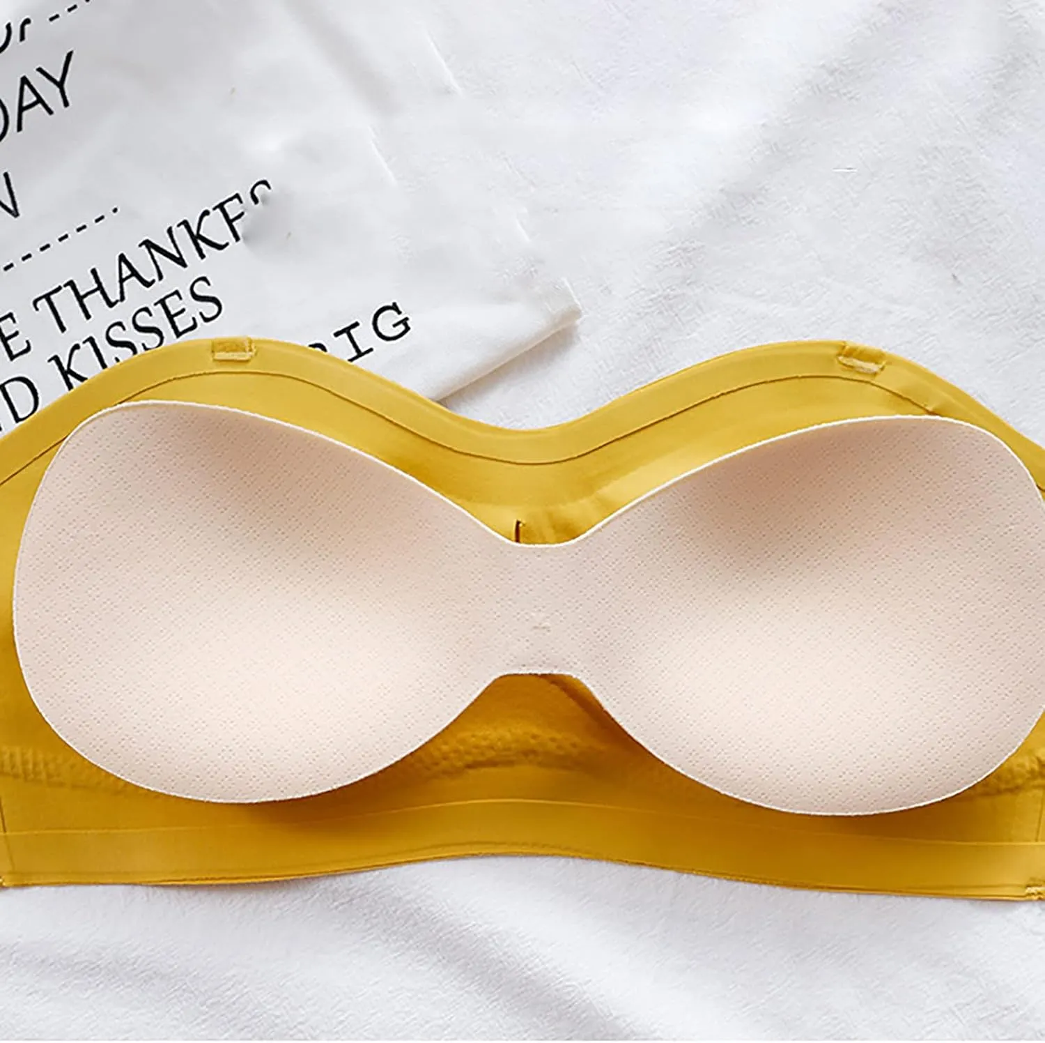 Strapless Bra for Women Smooth Push up Bras Lift Wireless Underwear Non Slip Silicone Bandeau Bralette Tube Top