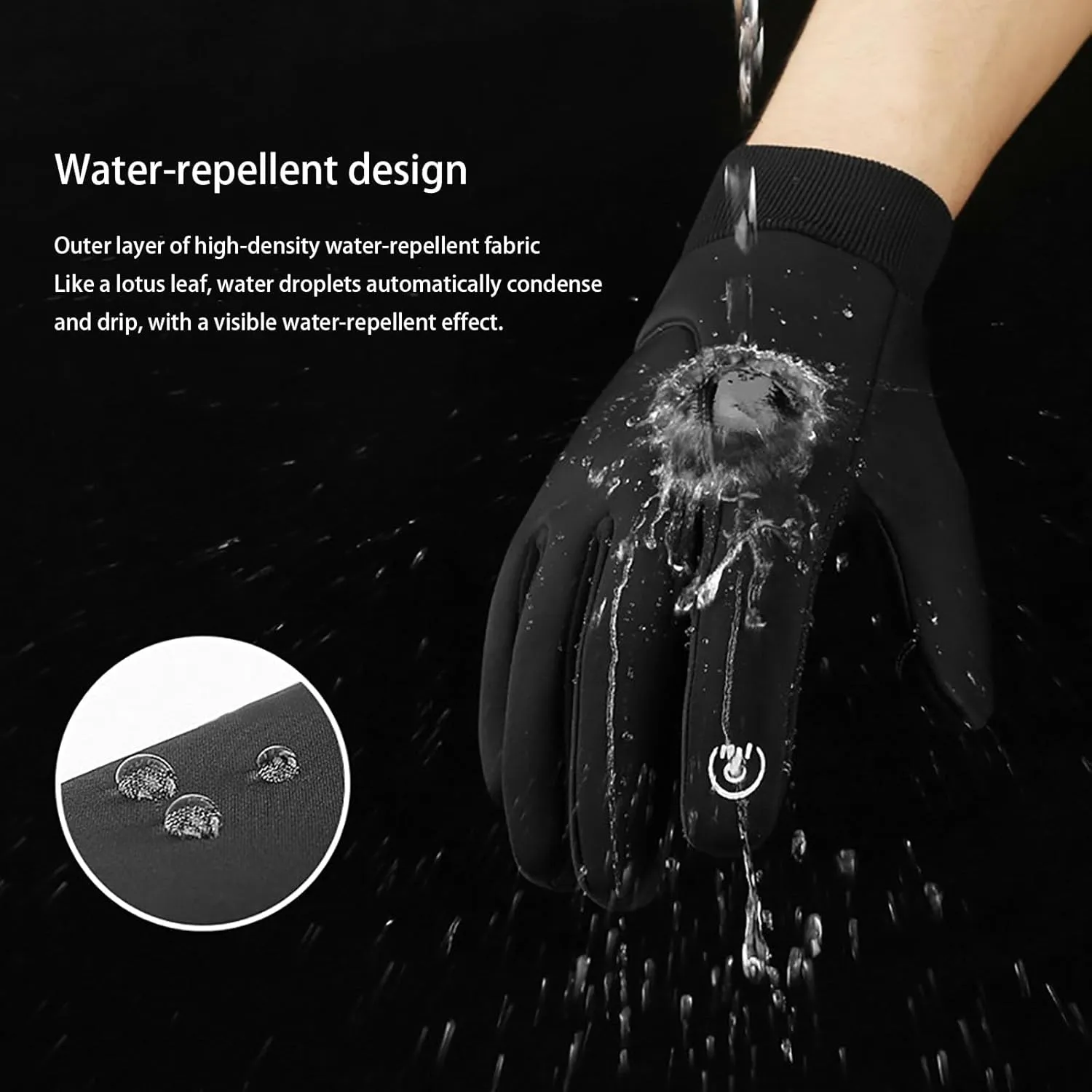 Subzro Gloves Mens Waterproof, Subzro Ultimate Winter Gloves with Touchscreen Fingers, Subzro Winter Gloves Mens, Thermal Gloves Winter Touchscreen Gloves Windproof Warm