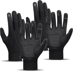 Subzro Gloves Mens Waterproof, Subzro Ultimate Winter Gloves with Touchscreen Fingers, Subzro Winter Gloves Mens, Thermal Gloves Winter Touchscreen Gloves Windproof Warm