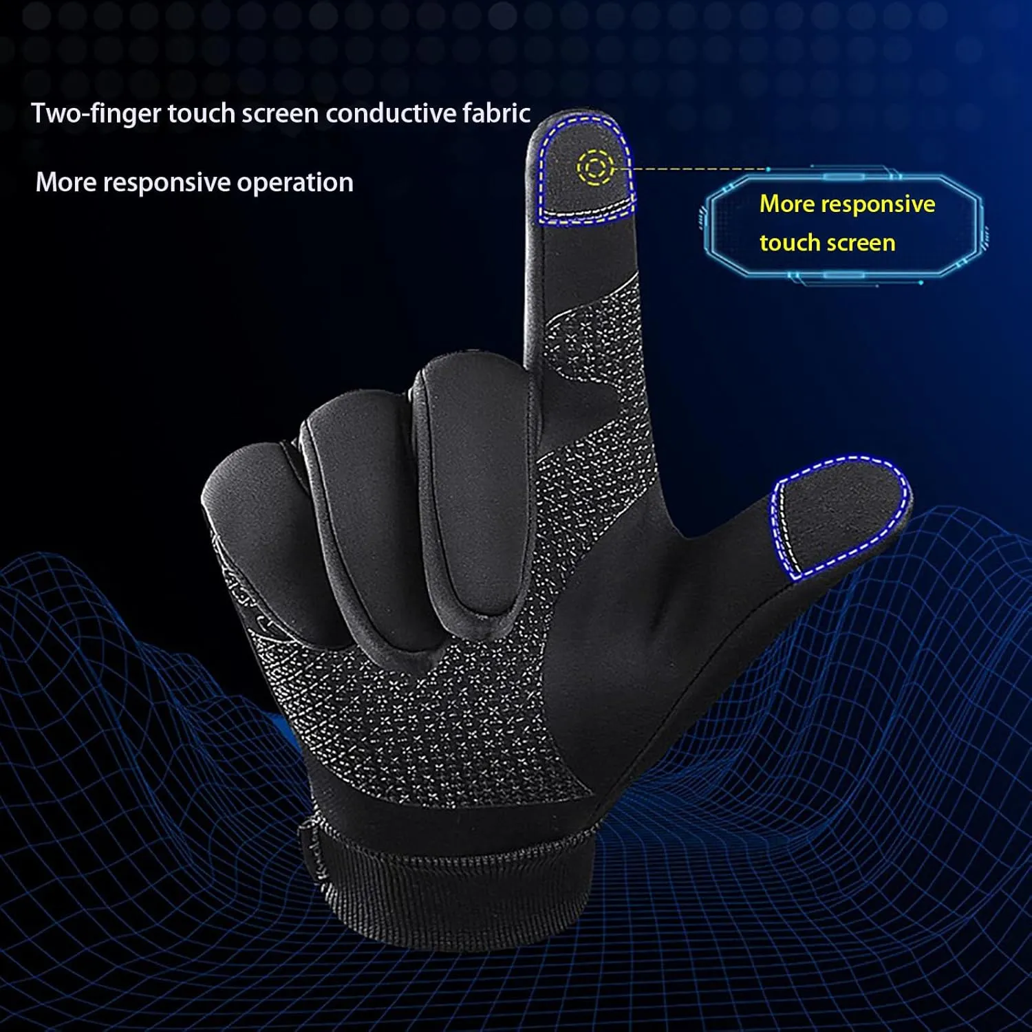 Subzro Gloves Mens Waterproof, Subzro Ultimate Winter Gloves with Touchscreen Fingers, Subzro Winter Gloves Mens, Thermal Gloves Winter Touchscreen Gloves Windproof Warm