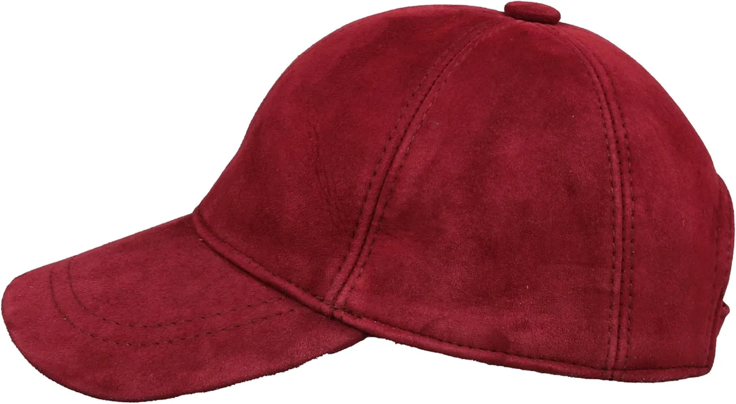 Suede Leather Unisex Baseball Cap