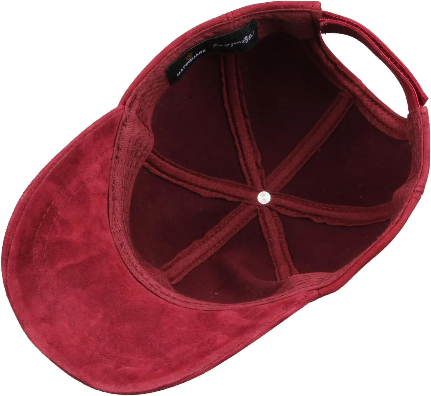 Suede Leather Unisex Baseball Cap
