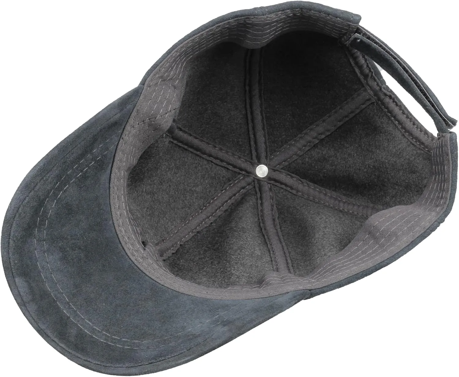 Suede Leather Unisex Baseball Cap