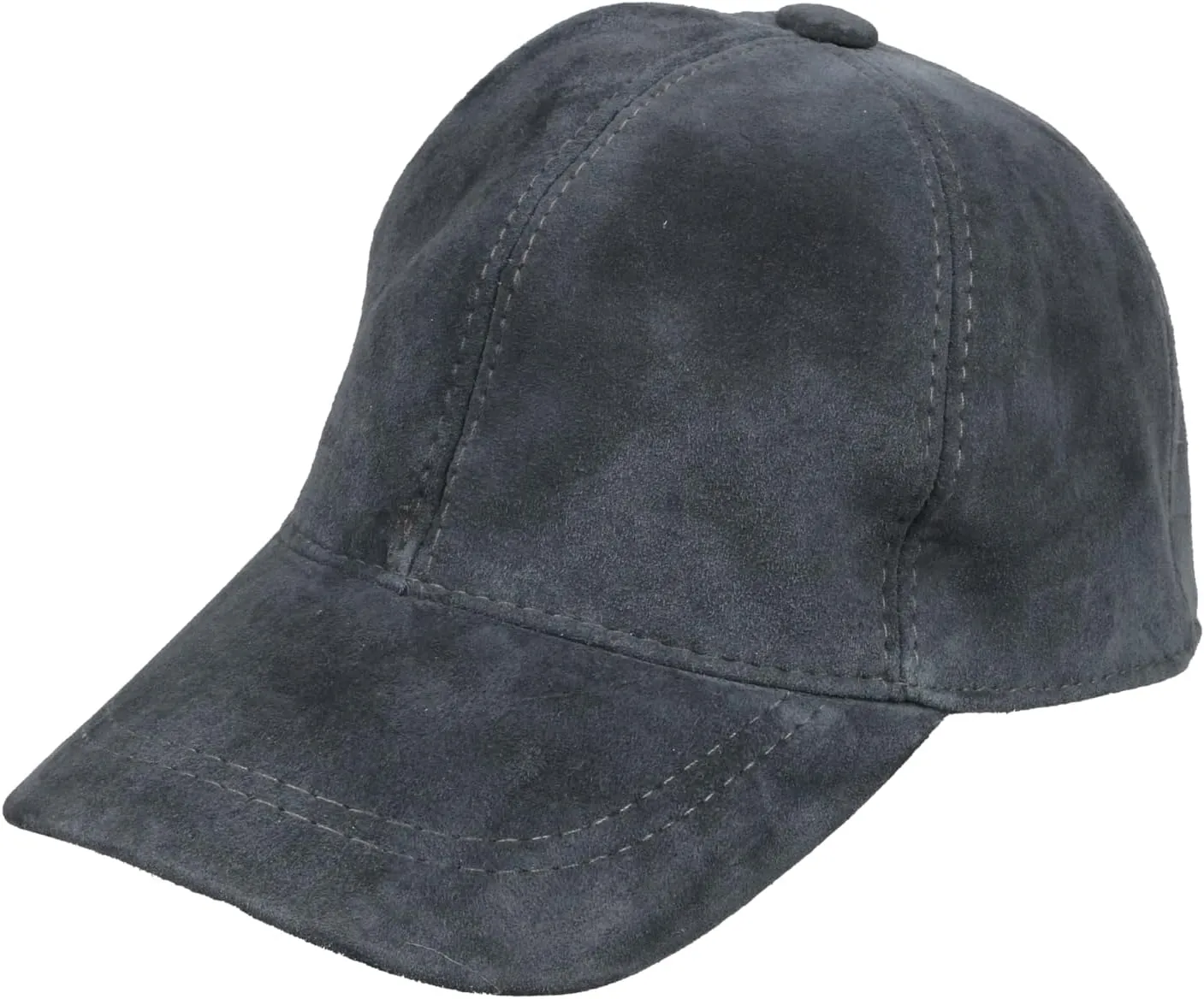 Suede Leather Unisex Baseball Cap