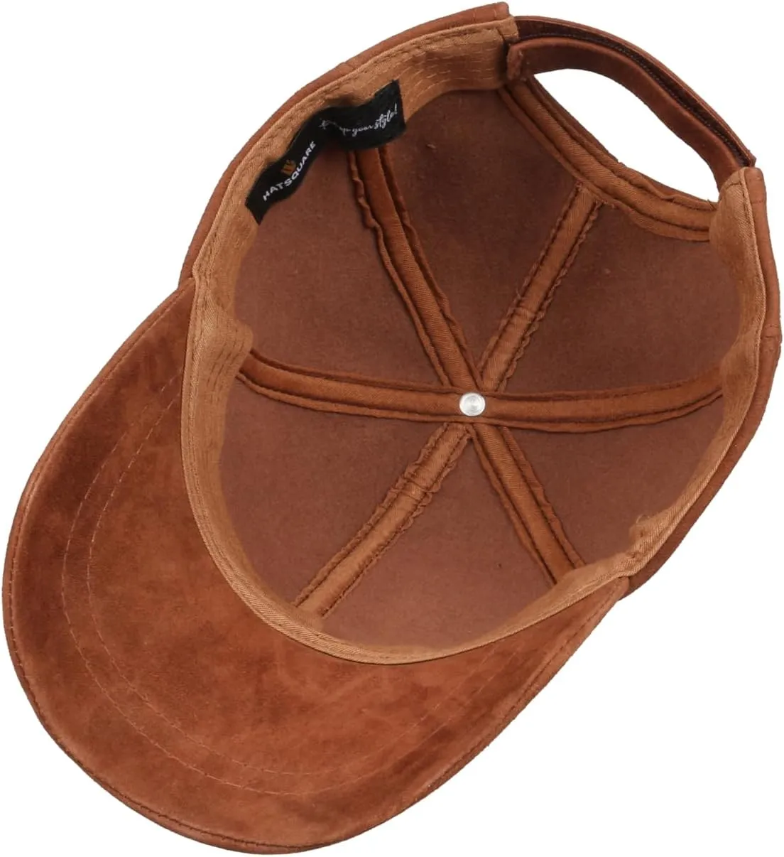 Suede Leather Unisex Baseball Cap