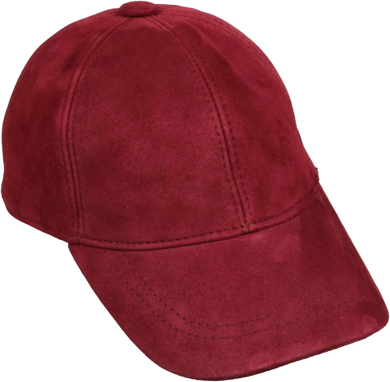 Suede Leather Unisex Baseball Cap