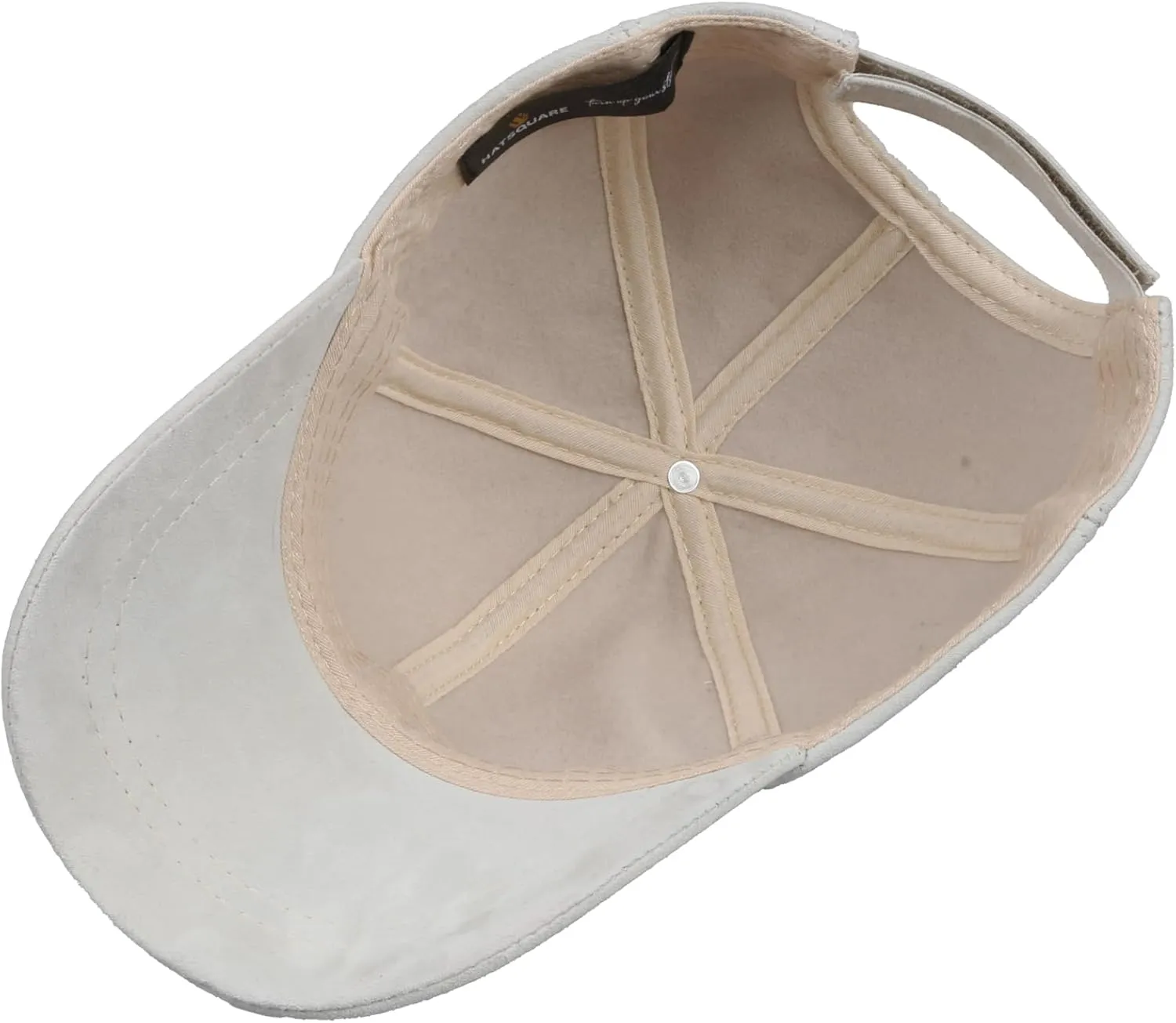 Suede Leather Unisex Baseball Cap