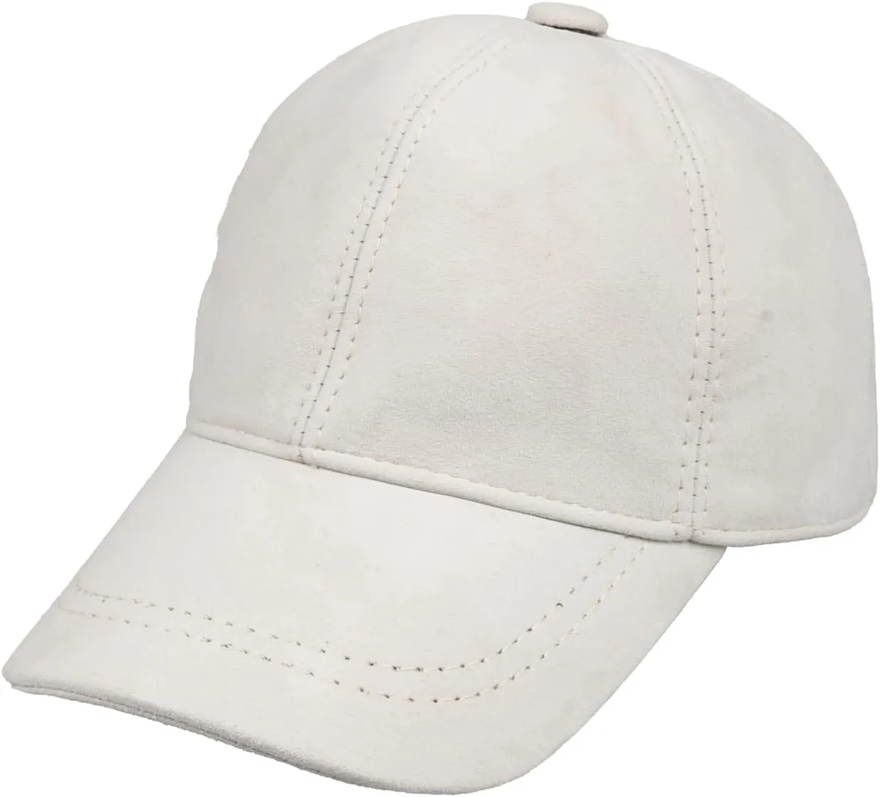 Suede Leather Unisex Baseball Cap