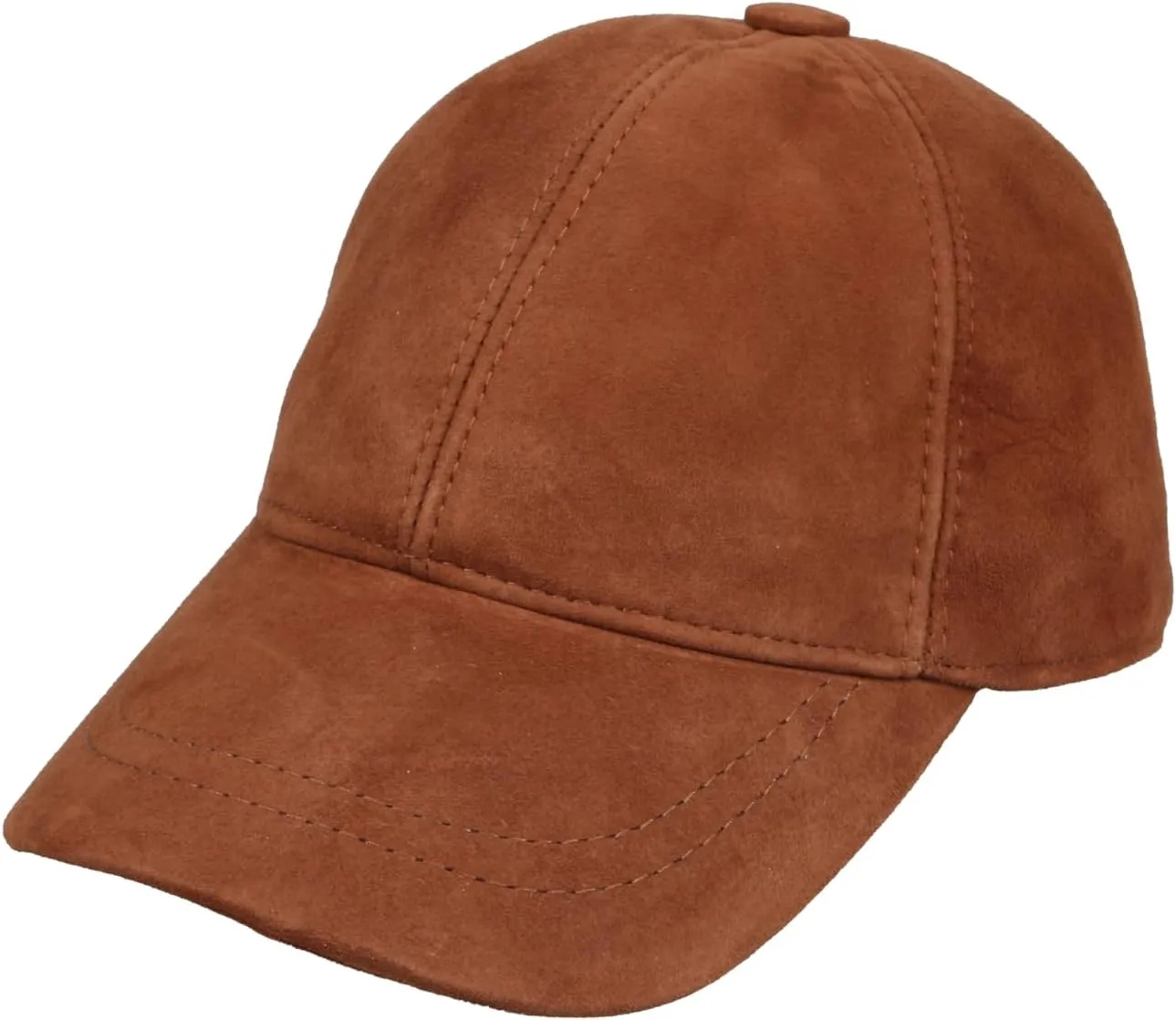 Suede Leather Unisex Baseball Cap
