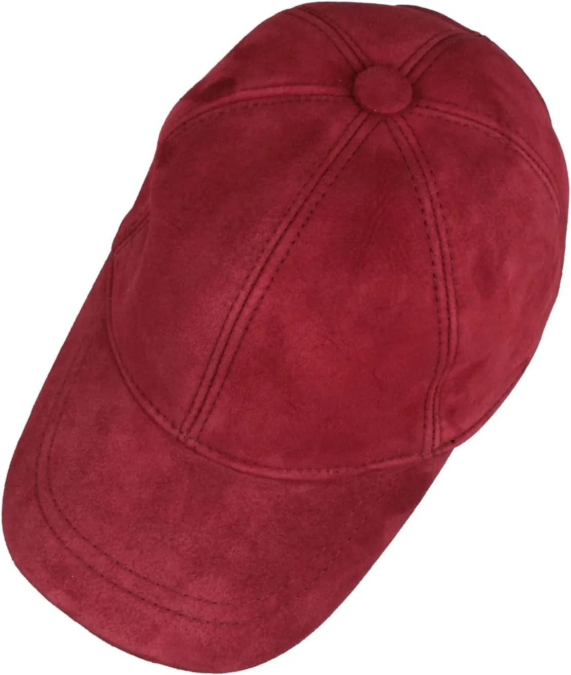 Suede Leather Unisex Baseball Cap