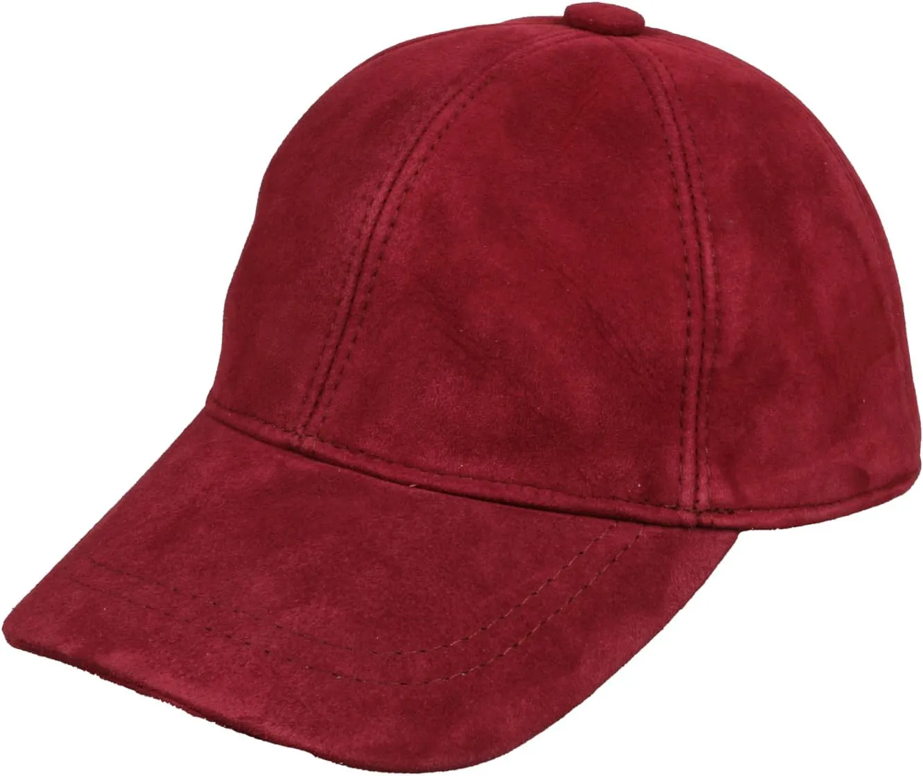 Suede Leather Unisex Baseball Cap