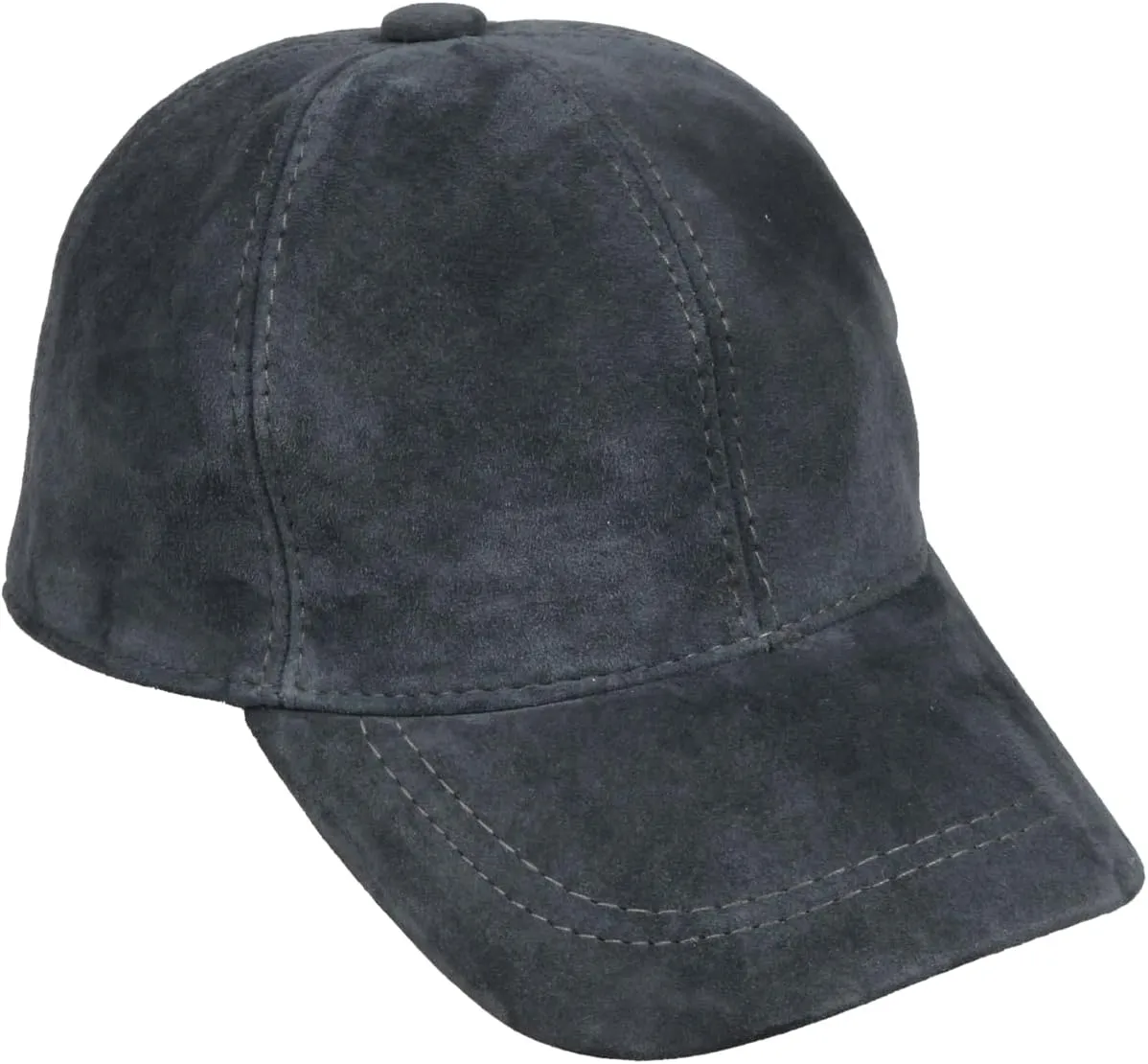 Suede Leather Unisex Baseball Cap