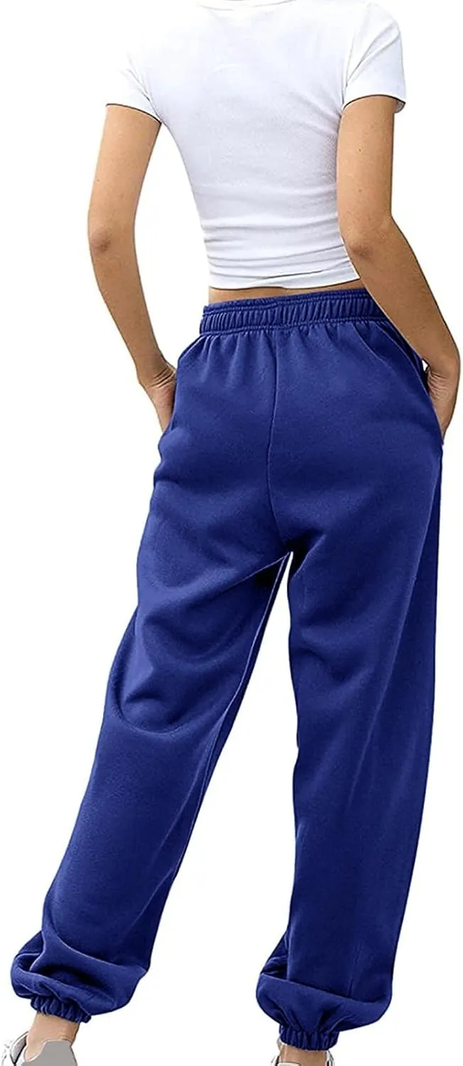 Sweatpants Women Women's High Waisted Sweatpants Workout Active Joggers Pants Baggy Lounge Bottoms