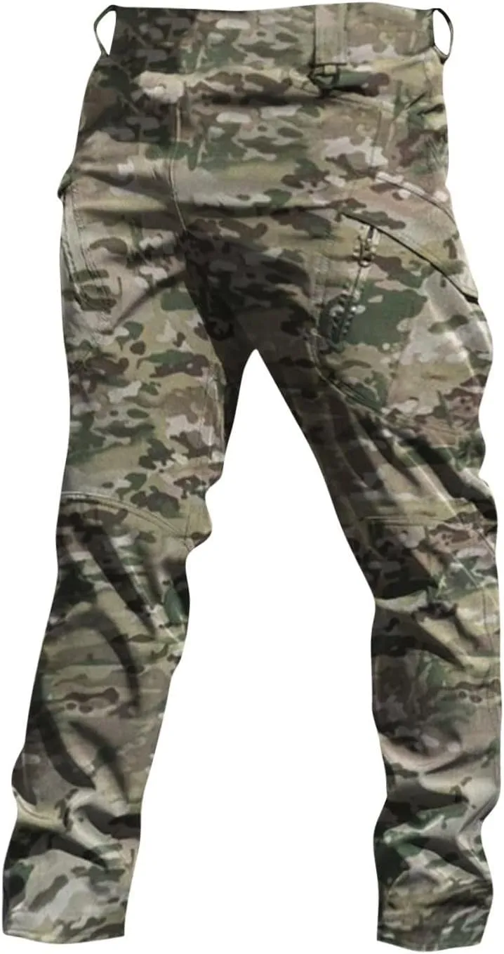 Tactical Pants for Men Waterproof Cargo Pants Multi Pockets Stretch Ripstop Combat Pants Outdoor Hiking Pants Work Pants