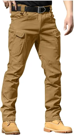 Tactical Pants for Men Waterproof Cargo Pants Multi Pockets Stretch Ripstop Combat Pants Outdoor Hiking Pants Work Pants