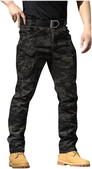 Tactical Pants for Men Waterproof Cargo Pants Multi Pockets Stretch Ripstop Combat Pants Outdoor Hiking Pants Work Pants