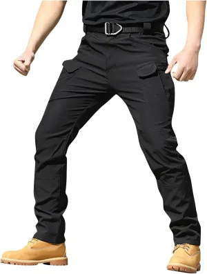 Tactical Pants for Men Waterproof Cargo Pants Multi Pockets Stretch Ripstop Combat Pants Outdoor Hiking Pants Work Pants