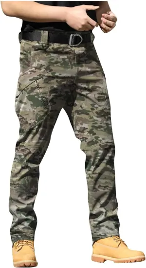 Tactical Pants for Men Waterproof Cargo Pants Multi Pockets Stretch Ripstop Combat Pants Outdoor Hiking Pants Work Pants