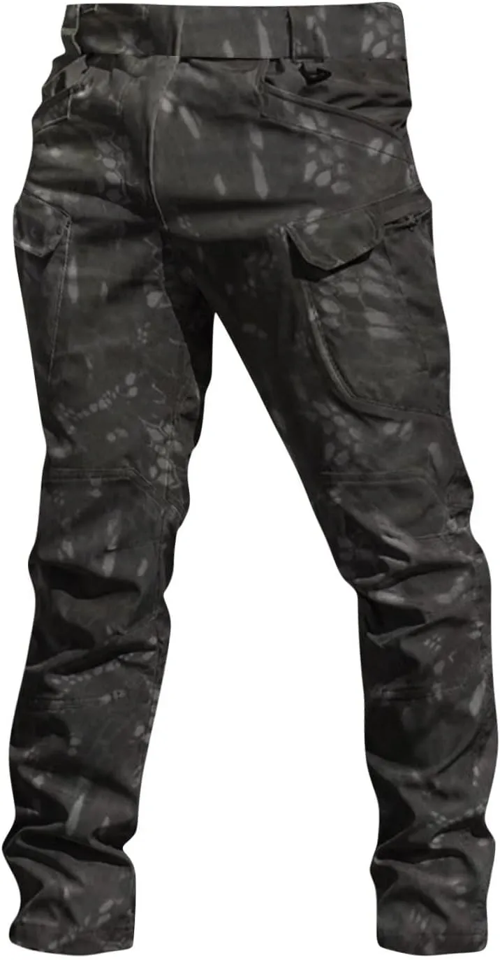 Tactical Pants for Men Waterproof Cargo Pants Multi Pockets Stretch Ripstop Combat Pants Outdoor Hiking Pants Work Pants