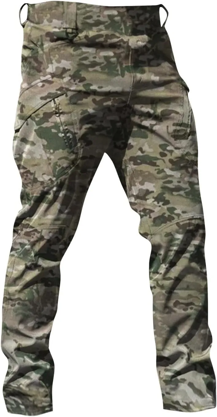 Tactical Pants for Men Waterproof Cargo Pants Multi Pockets Stretch Ripstop Combat Pants Outdoor Hiking Pants Work Pants